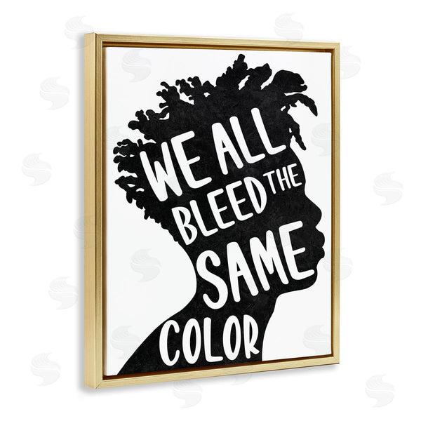 Stupell Industries Marcus Prime | Bleed Same Color Male Silhouette Portrait