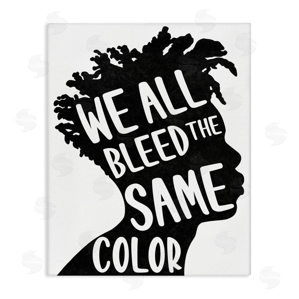 stupell industries Marcus Prime | Bleed Same Color Male Silhouette Portrait