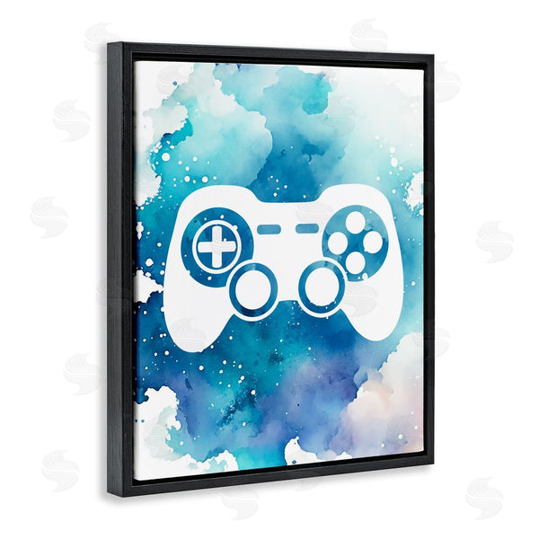 Stupell Industries Marcus Prime | Blue Controller Splatter Wall Art