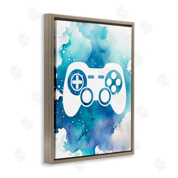 Stupell Industries Marcus Prime | Blue Controller Splatter Wall Art
