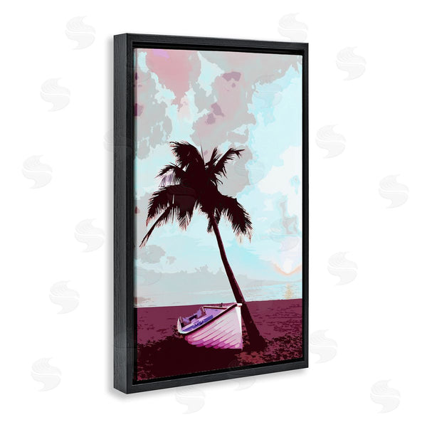Stupell Industries Marcus Prime | Boat And Palm Tree Wall Art