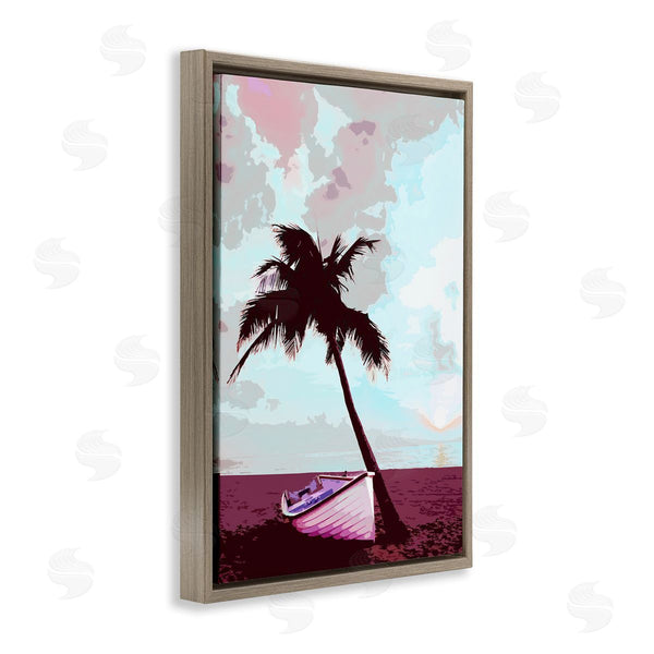 Stupell Industries Marcus Prime | Boat And Palm Tree Wall Art