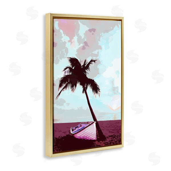 Stupell Industries Marcus Prime | Boat And Palm Tree Wall Art