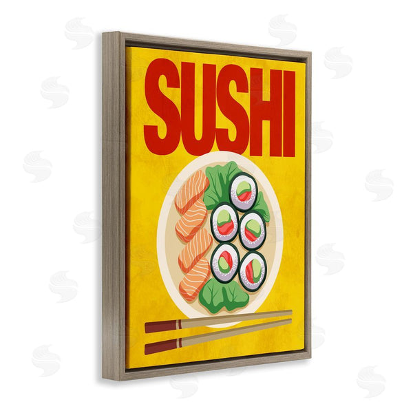 Stupell Industries Marcus Prime | Bright Sushi & Chopsticks