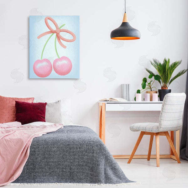 Stupell Industries Marcus Prime | Cherries And Round Bow Wall Art