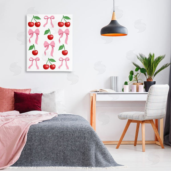 Stupell Industries Marcus Prime | Cherries & Bows Assortment Wall Art