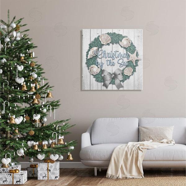 Stupell Industries Marcus Prime | Christmas By The Sea Nautical Wreath Wall Art
