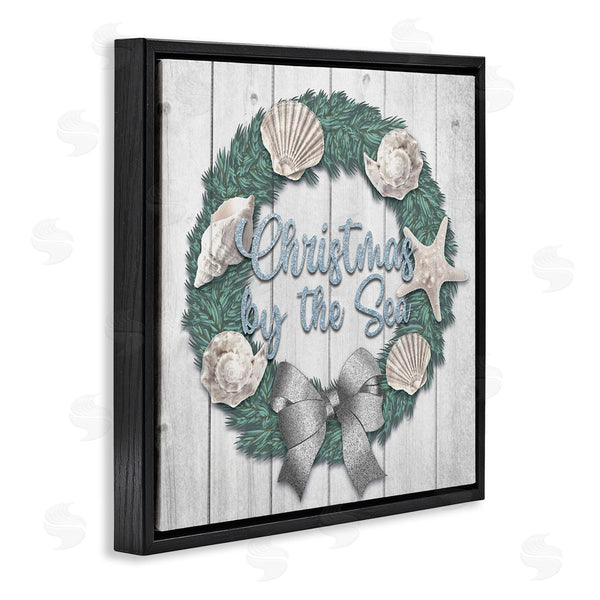 Stupell Industries Marcus Prime | Christmas By The Sea Nautical Wreath Wall Art