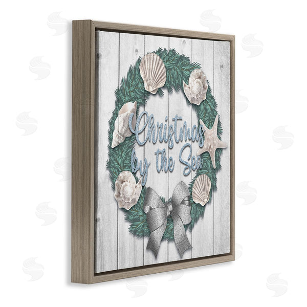 Stupell Industries Marcus Prime | Christmas By The Sea Nautical Wreath Wall Art