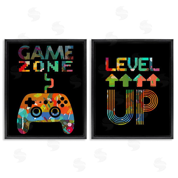 Stupell Industries Marcus Prime | Collaged Retro Gamer Phrases Wall Art