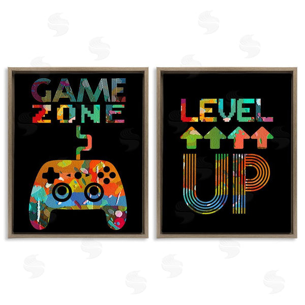Stupell Industries Marcus Prime | Collaged Retro Gamer Phrases Wall Art