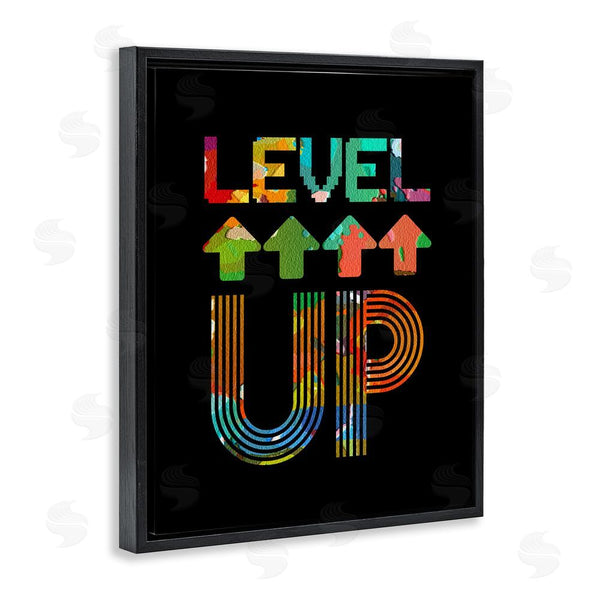 Stupell Industries Marcus Prime | Collaged Retro Level Up Wall Art