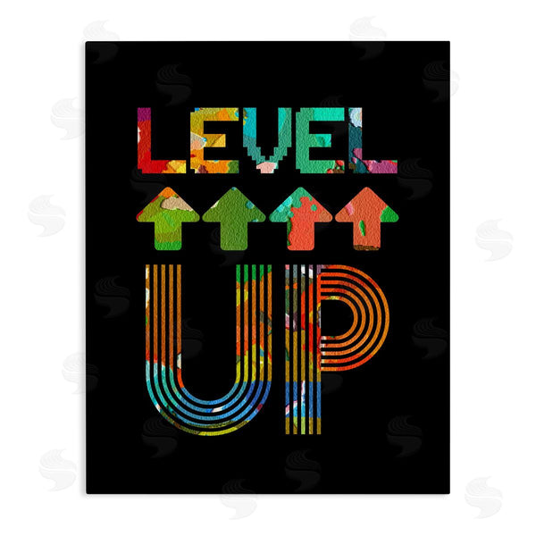 stupell industries Marcus Prime | Collaged Retro Level Up Wall Art