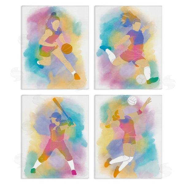 stupell industries Marcus Prime | Colorful Women's Sports Wall Art