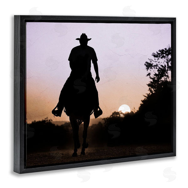 Stupell Industries Marcus Prime | Cowboy & Setting Sun Wall Art