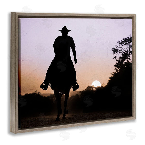 Stupell Industries Marcus Prime | Cowboy & Setting Sun Wall Art