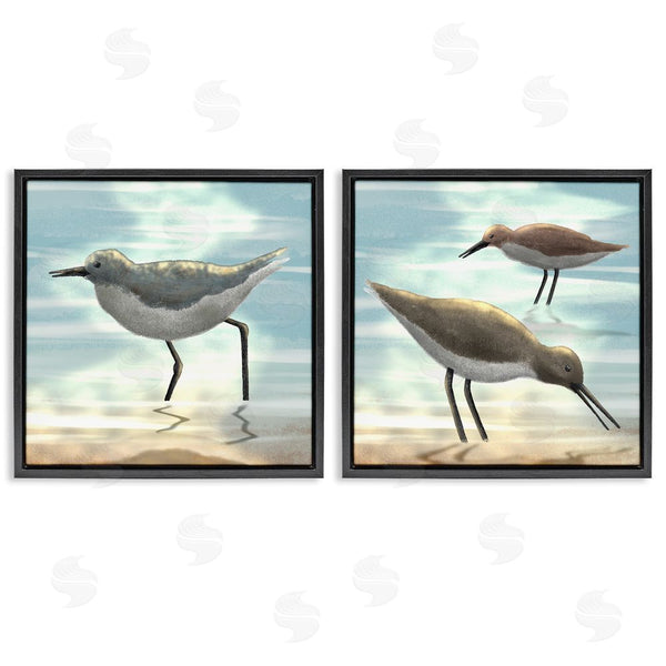 Stupell Industries Marcus Prime | Dawning Friends Sandpiper Coast Wall Art