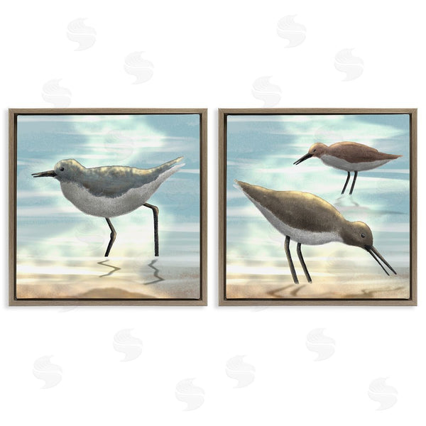 Stupell Industries Marcus Prime | Dawning Friends Sandpiper Coast Wall Art