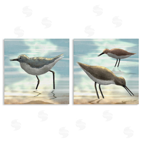 stupell industries Marcus Prime | Dawning Friends Sandpiper Coast Wall Art
