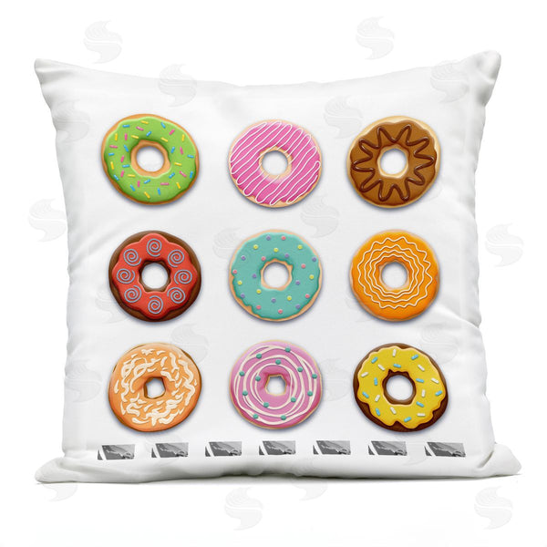 Stupell Industries Marcus Prime | Delicious Various Donuts Printed Throw Pillow