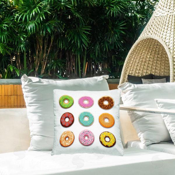 Stupell Industries Marcus Prime | Delicious Various Donuts Printed Throw Pillow