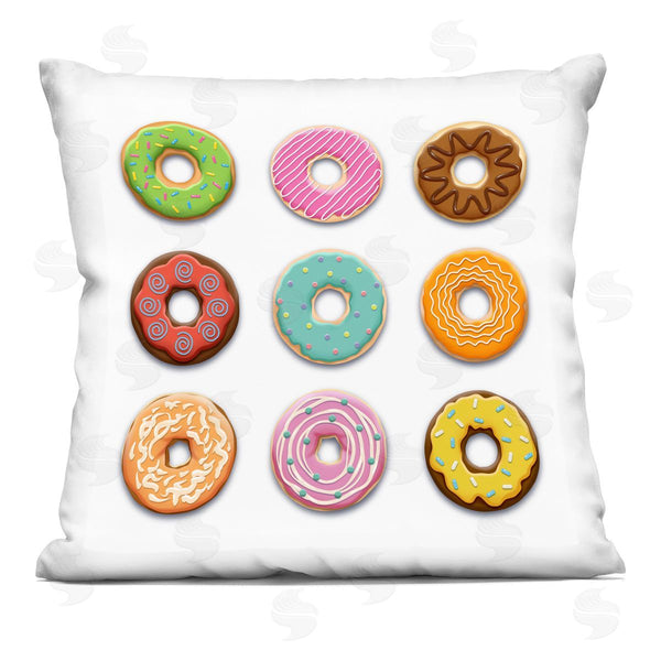 stupell industries Marcus Prime | Delicious Various Donuts Printed Throw Pillow