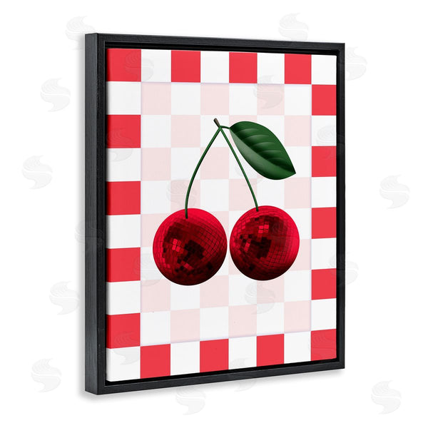 Stupell Industries Marcus Prime | Disco Cherries On Checkered