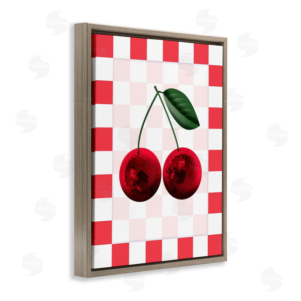 Stupell Industries Marcus Prime | Disco Cherries On Checkered