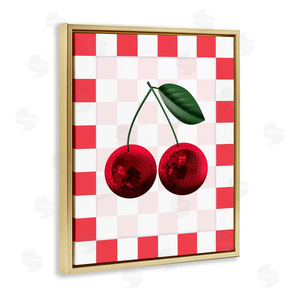 Stupell Industries Marcus Prime | Disco Cherries On Checkered
