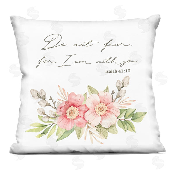 stupell industries Marcus Prime | Do Not Fear Proverb with Flowers Printed Throw Pillow