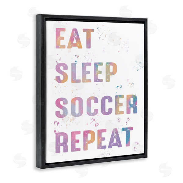 Stupell Industries Marcus Prime | Eat Sleep Soccer Life Pastel