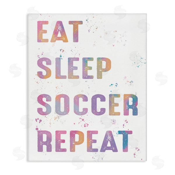stupell industries Marcus Prime | Eat Sleep Soccer Life Pastel