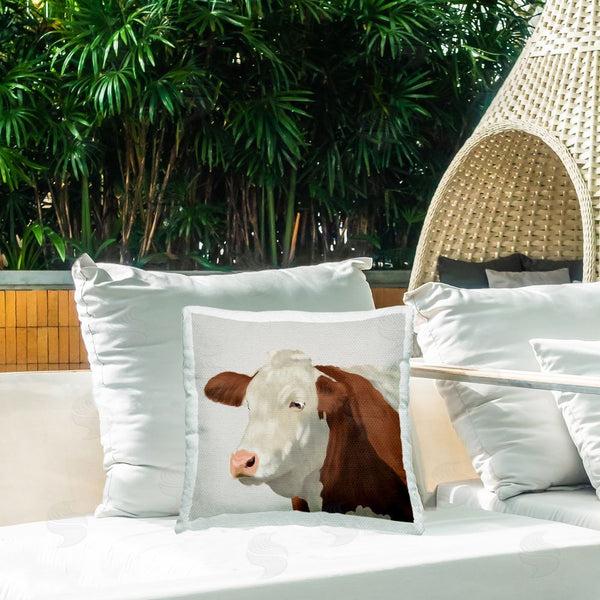 Stupell Industries Marcus Prime | Farm Friend Cow Portrait Throw Pillow