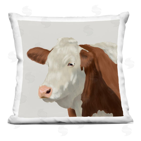 stupell industries Marcus Prime | Farm Friend Cow Portrait Throw Pillow