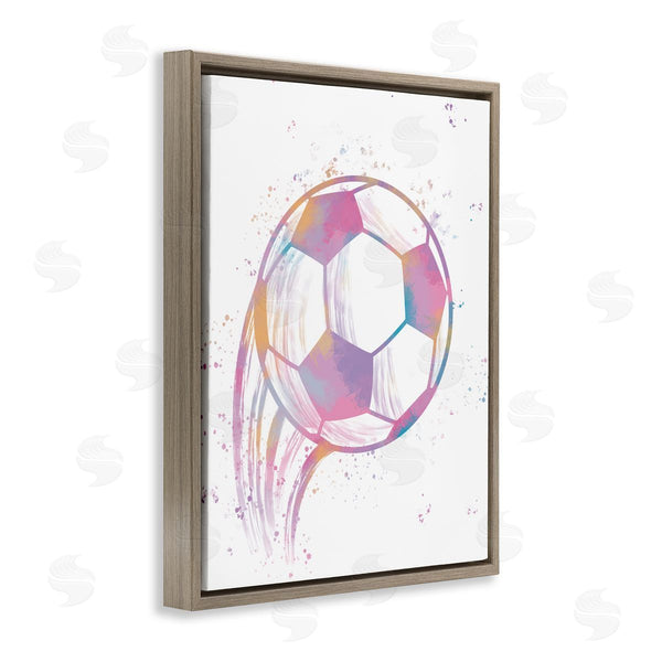 Stupell Industries Marcus Prime | Fast Pastel Soccer Ball