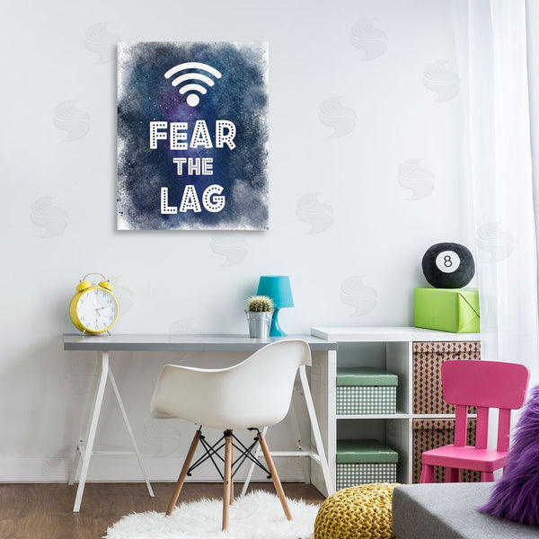 Stupell Industries Marcus Prime | Fear The Lag Gamer Splash Wall Art