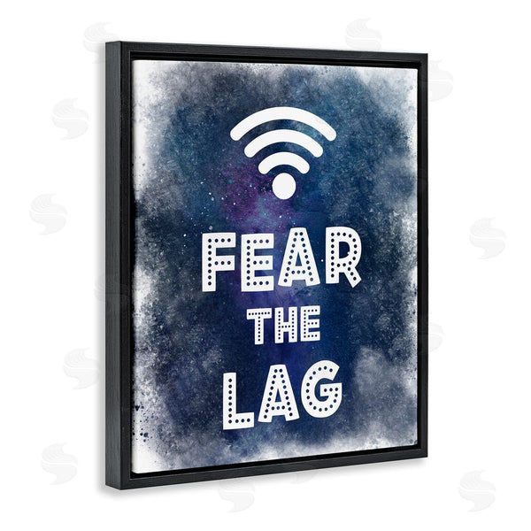 Stupell Industries Marcus Prime | Fear The Lag Gamer Splash Wall Art