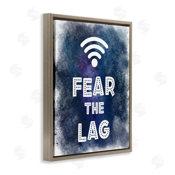 Stupell Industries Marcus Prime | Fear The Lag Gamer Splash Wall Art