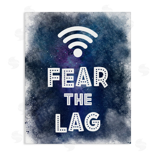 stupell industries Marcus Prime | Fear The Lag Gamer Splash Wall Art