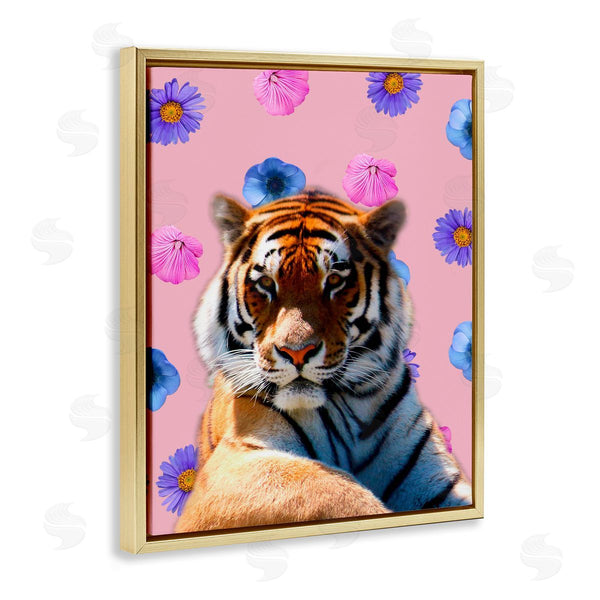 Stupell Industries Marcus Prime | Floral Safari Tiger Wall Art