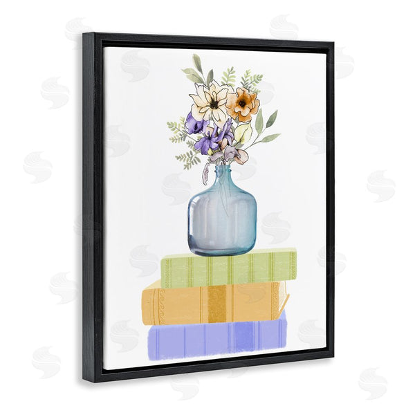 Stupell Industries Marcus Prime | Flowers Vase On Books Wall Art
