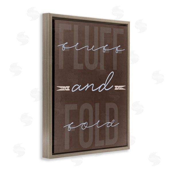 Stupell Industries Marcus Prime | Fluff And Fold Brown Minimal Wall Art