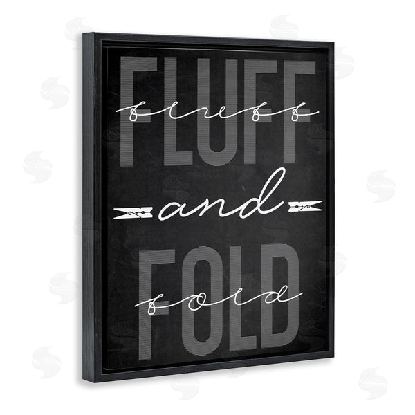 Stupell Industries Marcus Prime | Fluff & Fold Black Minimal Wall Art