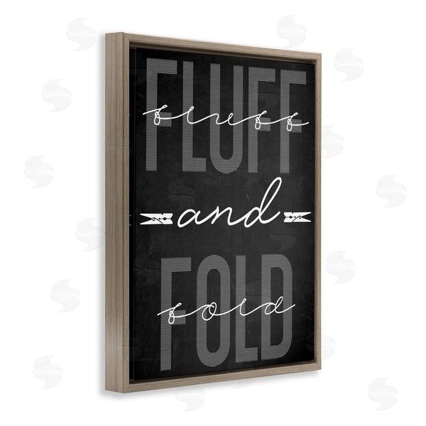 Stupell Industries Marcus Prime | Fluff & Fold Black Minimal Wall Art