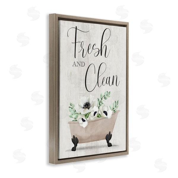 Stupell Industries Marcus Prime | Fresh & Clean Poppy Tub Wall Art
