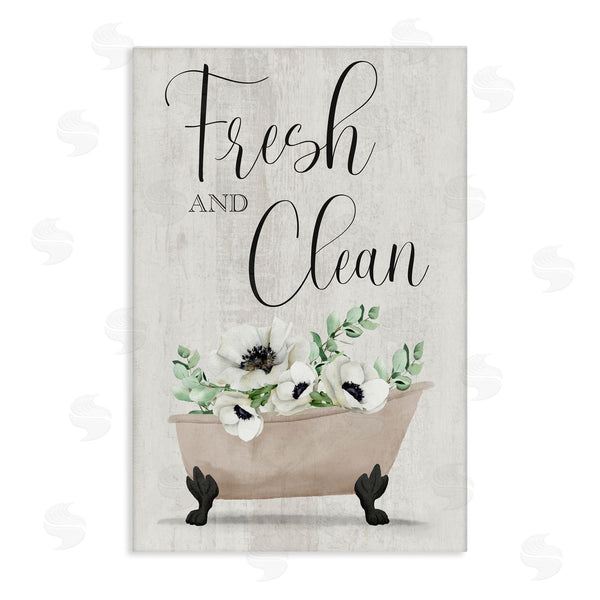 stupell industries Marcus Prime | Fresh & Clean Poppy Tub Wall Art