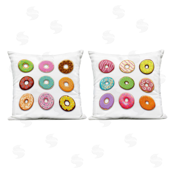 Stupell Industries Marcus Prime | Frosted Patterned Donuts Printed Throw Pillow Set
