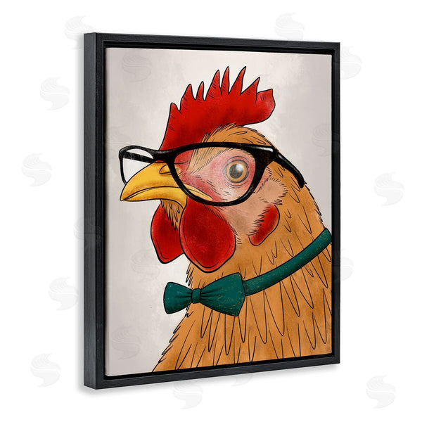 Stupell Industries Marcus Prime | Funny Hipster Rooster Wall Art