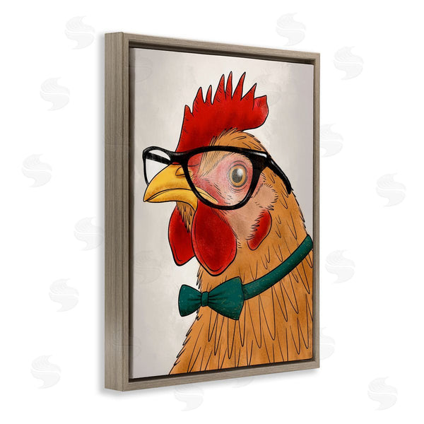 Stupell Industries Marcus Prime | Funny Hipster Rooster Wall Art