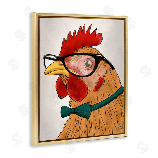 Stupell Industries Marcus Prime | Funny Hipster Rooster Wall Art
